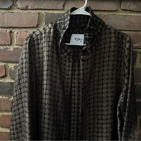 IC by Connie K | button jacket topper XL-47 Chest -33” Long - Picture 3 of 4